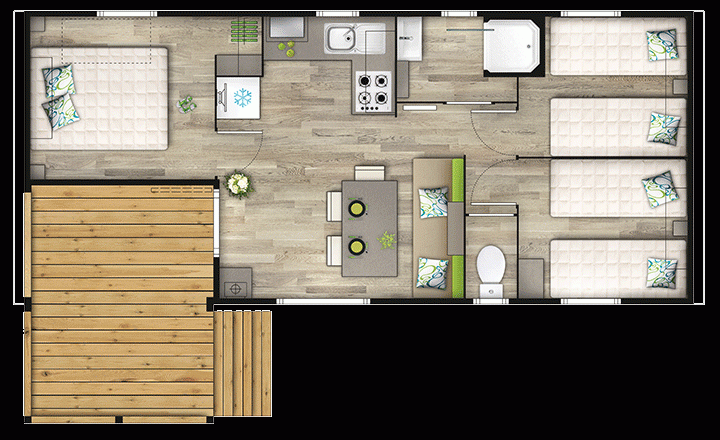 Location mobil home 3 chambres