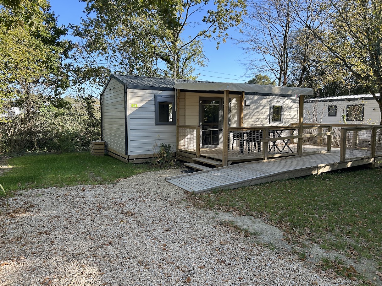 Premium stacaravan met 2 slaapkamers voor mindervaliden, 4 personen